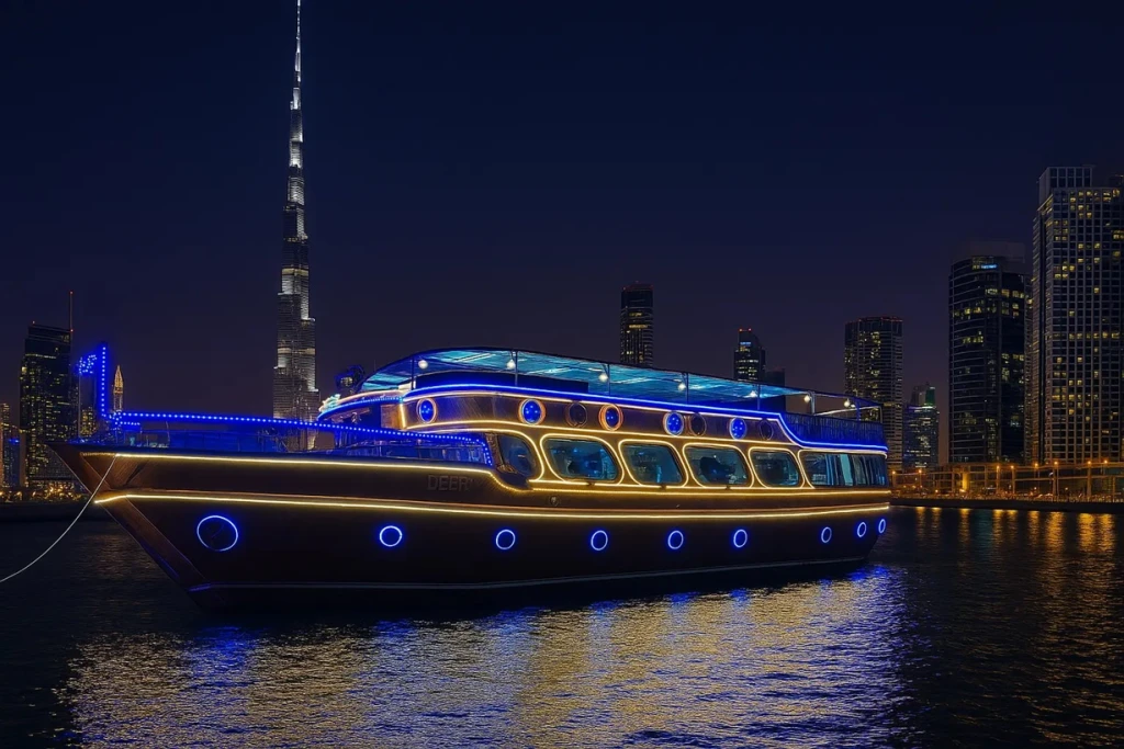 Dubai Canal Dhow Cruise –  Luxury