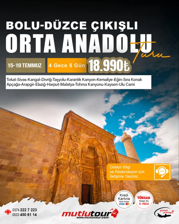 Büyük Orta Anadolu Turu: Tarih ve Kültür Yolculuğu