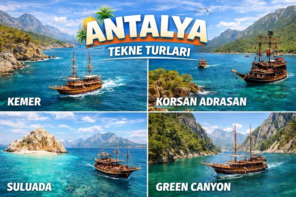 Kemer Korsan Tekne Turu 2026 | Party Boat Eğlencesi Antalya Transferli