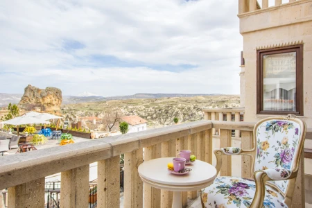 Minia Cave Hotel 702 | Vadi Manzaralı Jakuzili Balayı Odası
