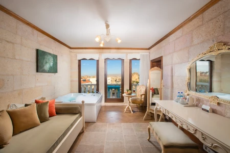 Kapadokya Balayı | Minia Cave Hotel 706 Balkonlu Oda