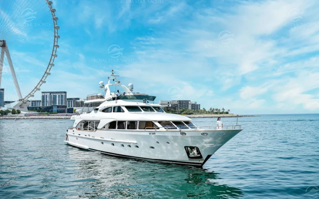 Аренда роскошной яхты в Дубае 110 футов – 45 гостей - BENETTI