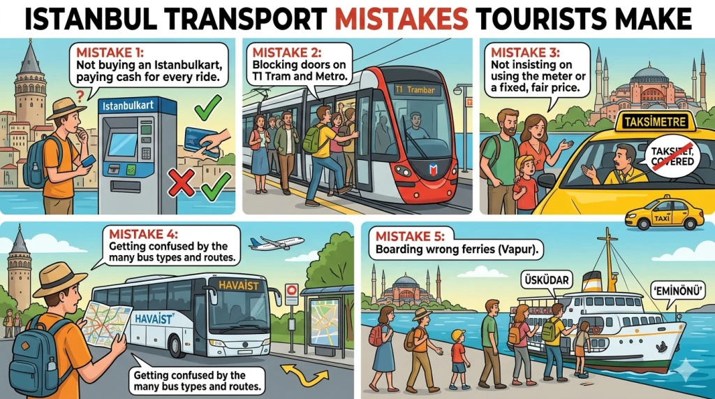Istanbul Transport Mistakes Tourists Make