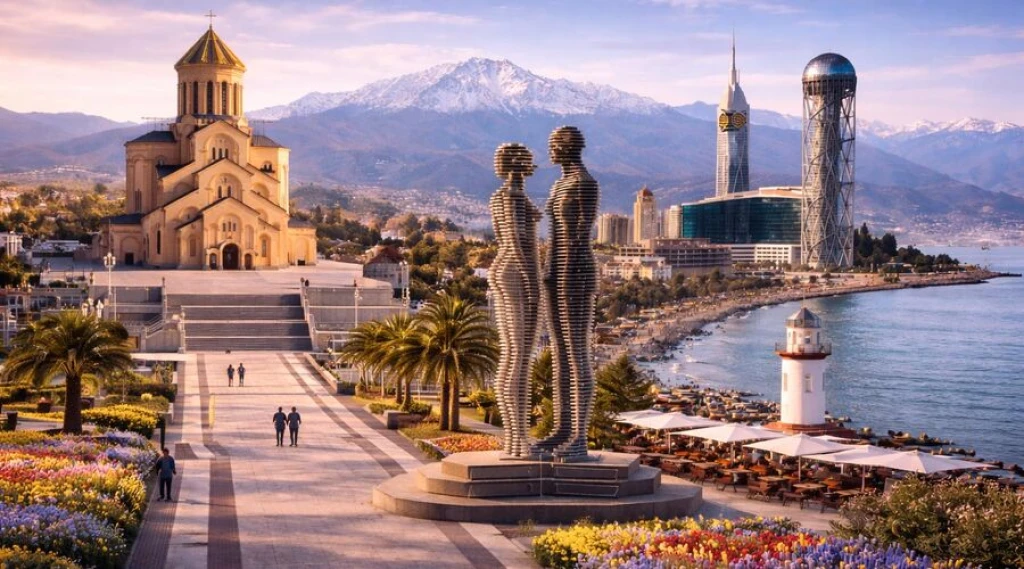 Vizesiz Otobüsle Tiflis & Batum Turu 2 Gece Tiflis 1 Gece Batumda Konaklama   TİFLİS - BATUM