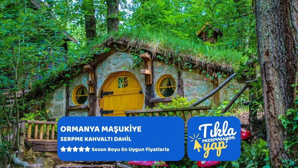 Günübirlik Maşukiye Cam Teras Ormanya Hobbit Evleri Turu Macera Parkı Sapanca Renkli Kaydırak Turu