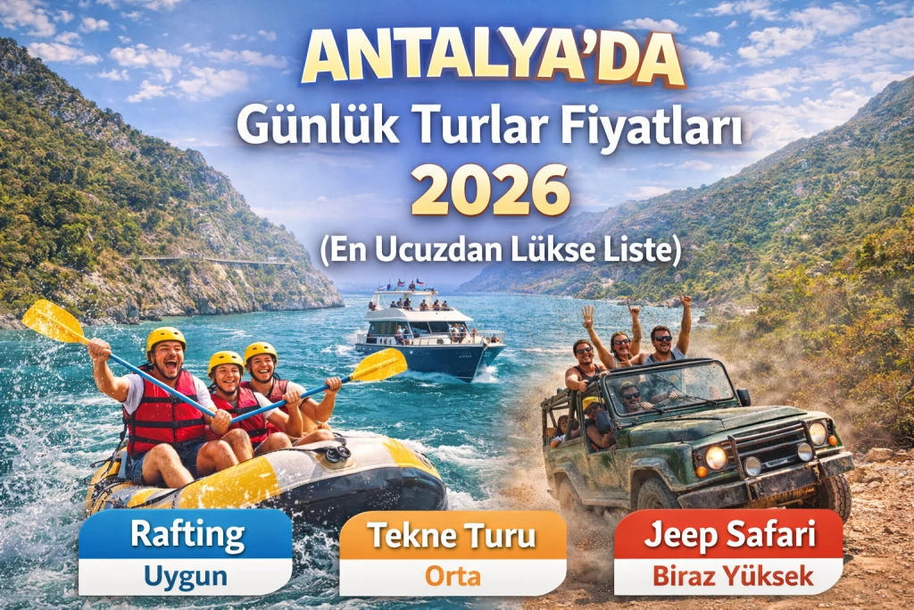 Antalya Günlük Turlar Fiyatları 2026 (En Ucuzdan Lükse Liste)