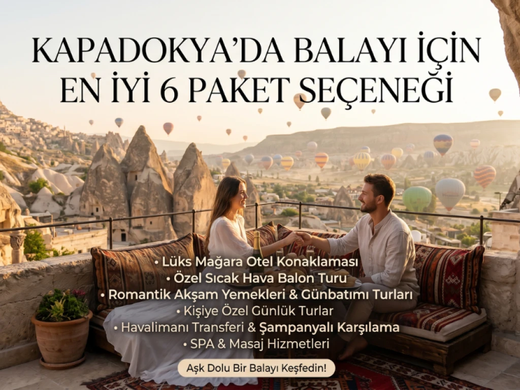 Kapadokya'da Balayı İçin En İyi  6 Paket Seçeneği