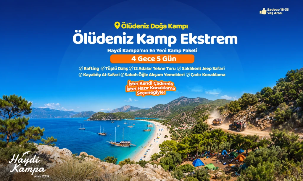 Ölüdeniz Kamp Ekstrem 4 Gece 5 gün
