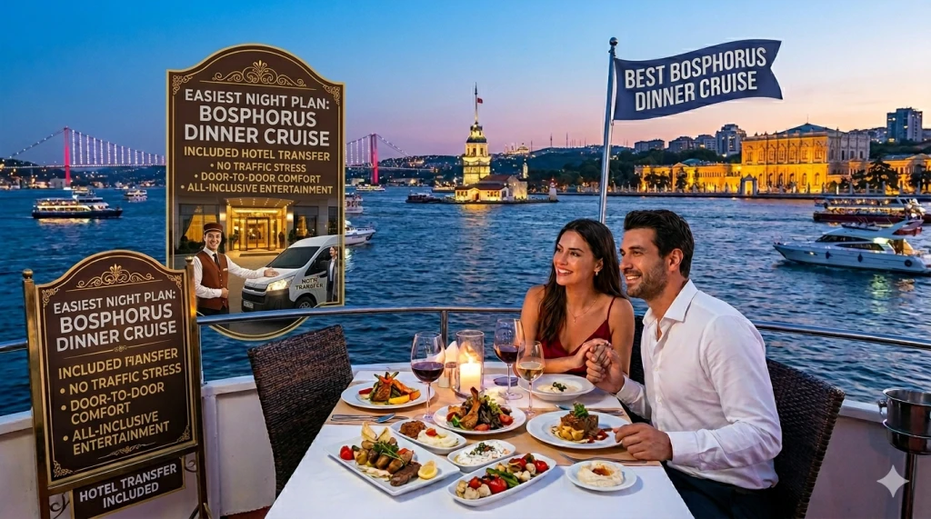 Bosphorus Dinner Cruise Istanbul with Hotel Transfer: Why It Is the Easiest Night Plan