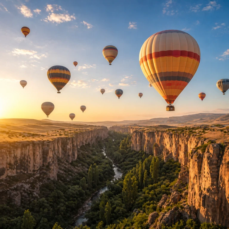 Baloane cu aer cald în Cappadocia (Goreme)