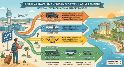 How Can ? I Get from Antalya Airport to Side?
