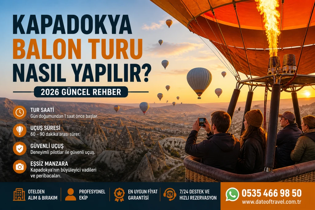 Kapadokya Balon Turu Nasıl Yapılır? (2026 Güncel Rehber)