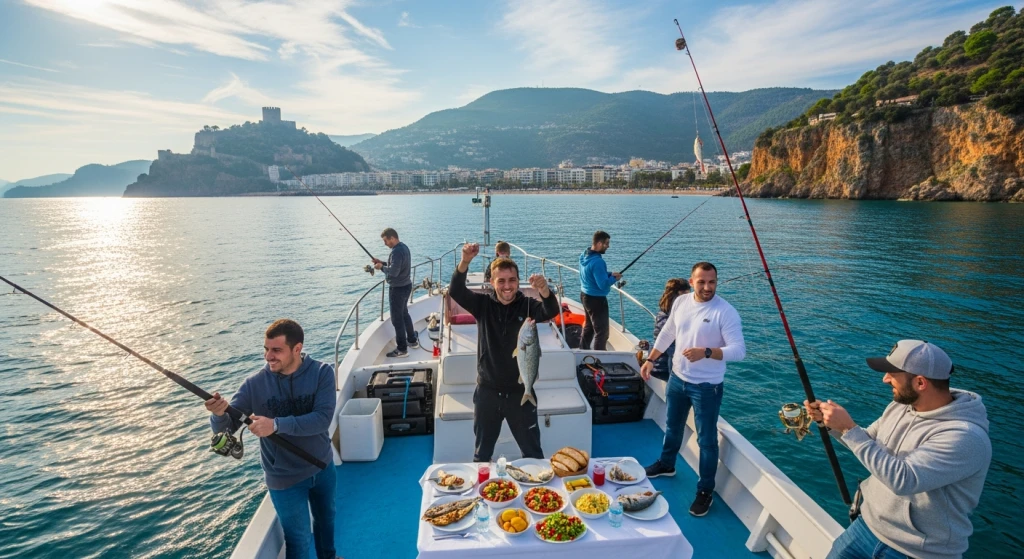 Alanya Fishing Tour with Lunch and Hotel Transfer