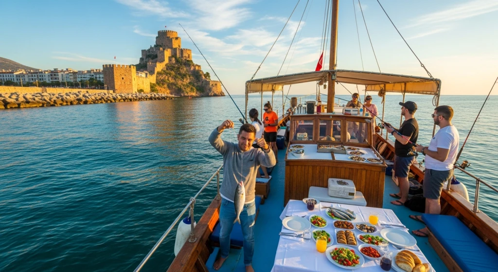 Alanya Fishing Tour with Lunch and Hotel Transfer