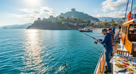 Tour di pesca ad Alanya con pranzo e trasferimento in hotel