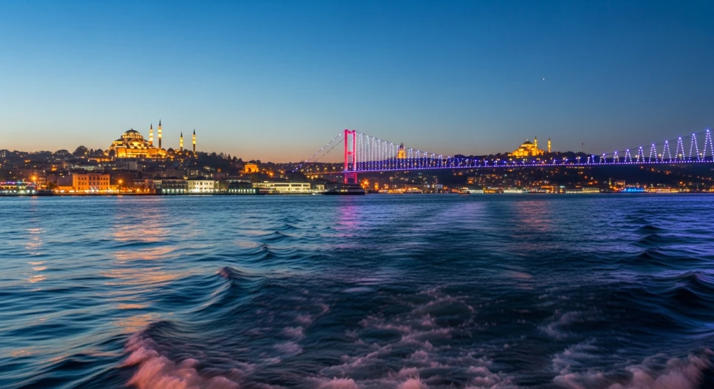 Panduan Fotografi Kapal Pesiar Malam Bosphorus: Tempat, Sudut & Waktu Terbaik