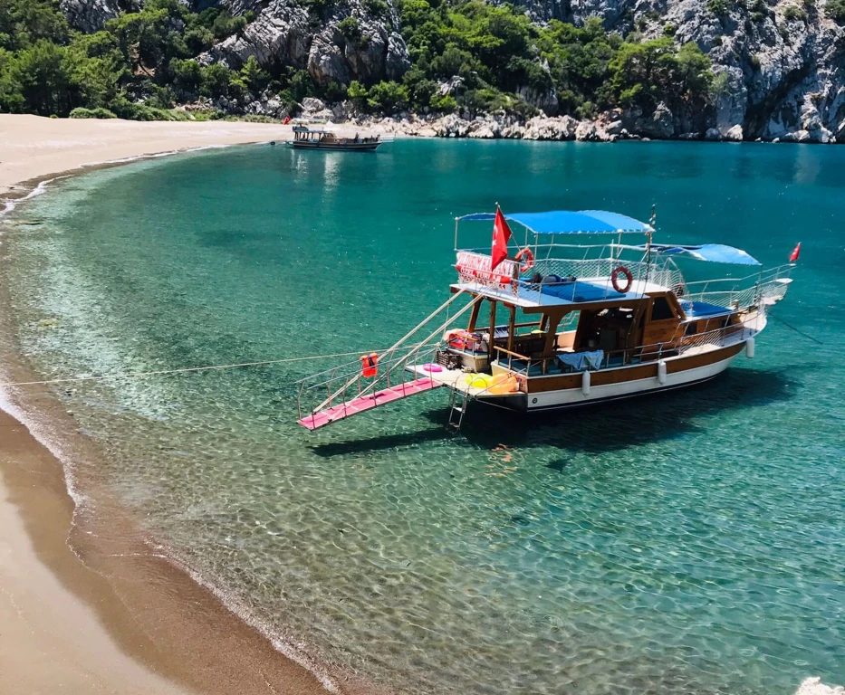 Side: Adrasan,Porto Ceneviz Boat Tour with Mud Bath & Lunch