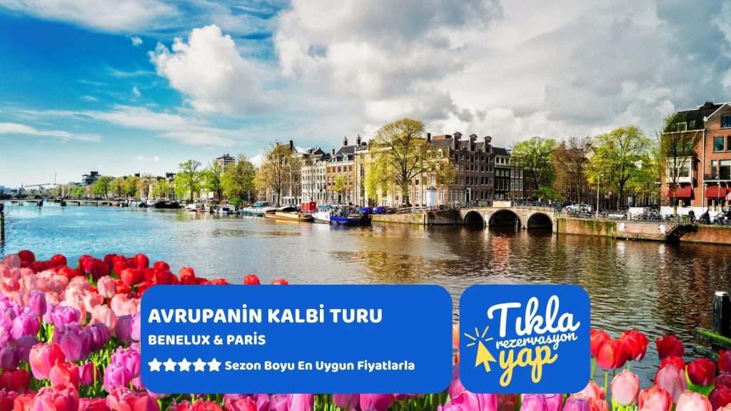 Avrupa'nın Kalbi Benelux & Paris Turu Ajet Havayolları İle 7 Gece 8 Gün Promosyon (FRA-DUS)