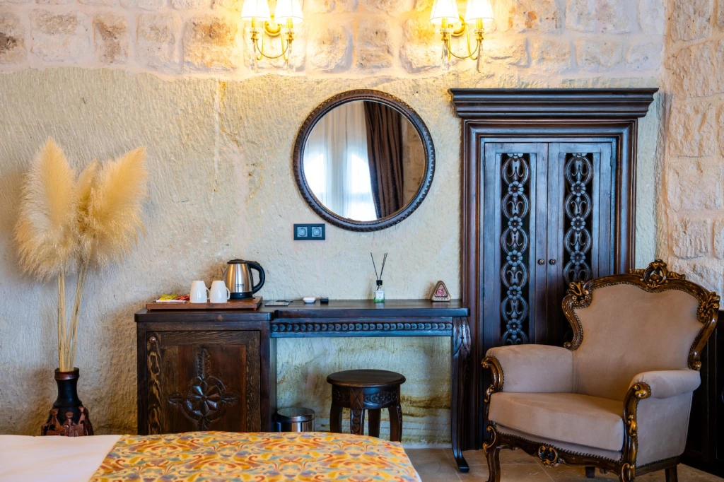 Kapadokya Jakuzili Teras Oda 302 | Romantik Taş Konsept | Aurelia Cave Suites