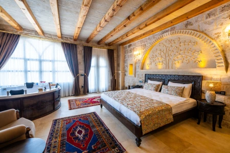 Kapadokya Jakuzili Teras Oda 302 | Romantik Taş Konsept | Aurelia Cave Suites