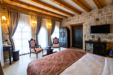 Kapadokya Balayı Suite 204 | Özel Teras & 6 Kişilik Outdoor Jakuzi | Aurelia Cave Suites