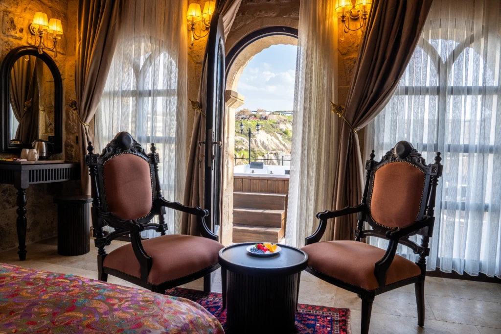 Kapadokya Balayı Suite 204 | Özel Teras & 6 Kişilik Outdoor Jakuzi