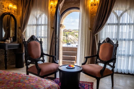 Kapadokya Balayı Suite 204 | Özel Teras & 6 Kişilik Outdoor Jakuzi | Aurelia Cave Suites