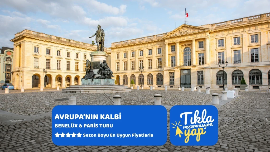 Avrupa'nın Kalbi Benelux & Paris Turu Kurban Bayramı Özel Ajet İle 7 Gece 8 Gün  (FRA-RTM)