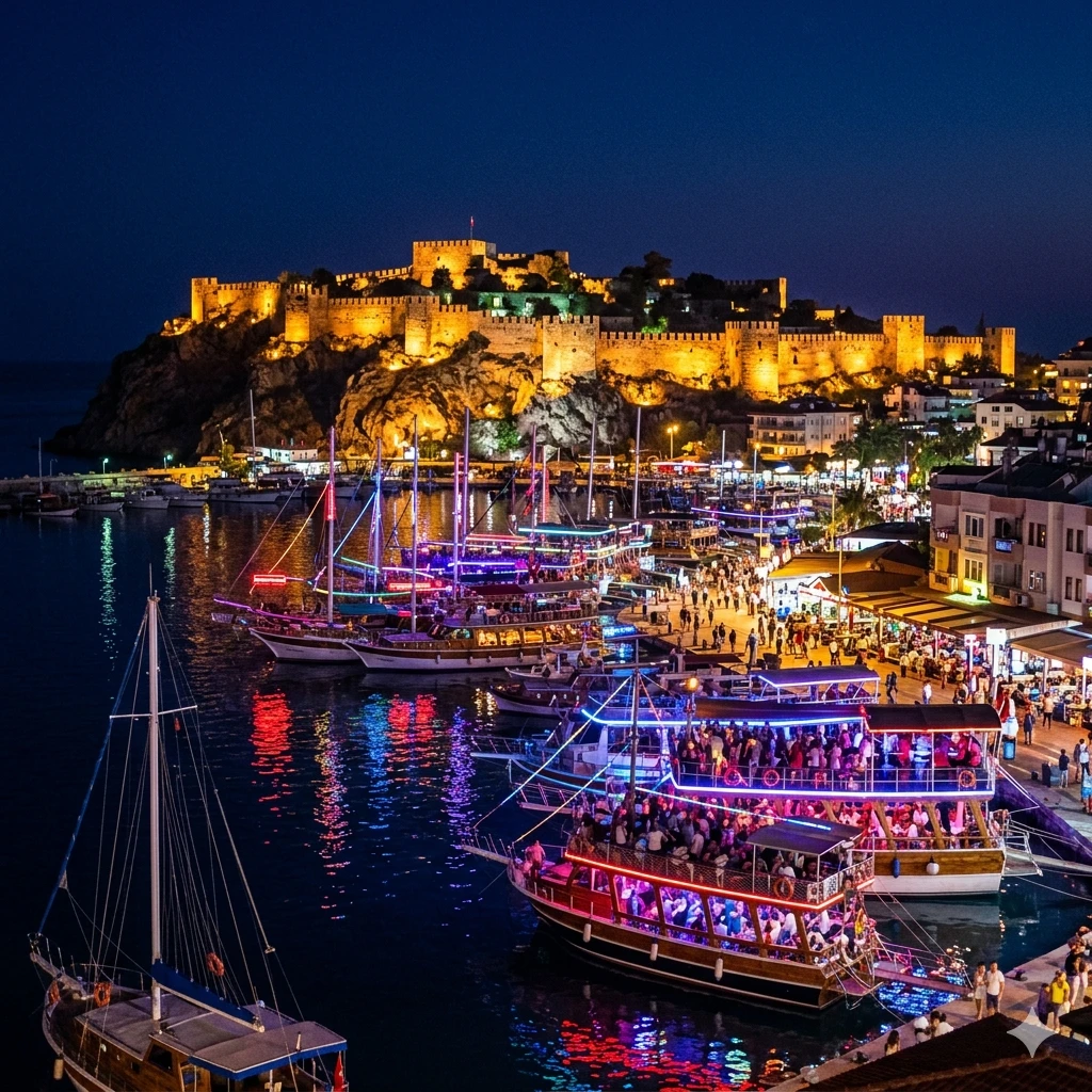 Alanya Nightlife Guide 2026: Party Boats, City Lights & Shows | Turyex