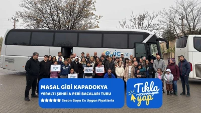 Masal Gibi Kapadokya, Yeraltı Şehri ve Peri Bacaları Turu 1 Gece Otel Konaklamalı