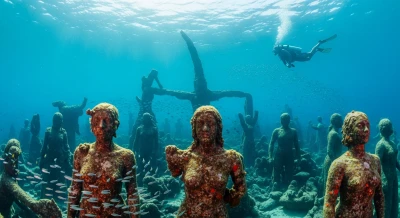 Dive Side’s Underwater Sculpture Museum: A Surreal Mediterranean Adventure