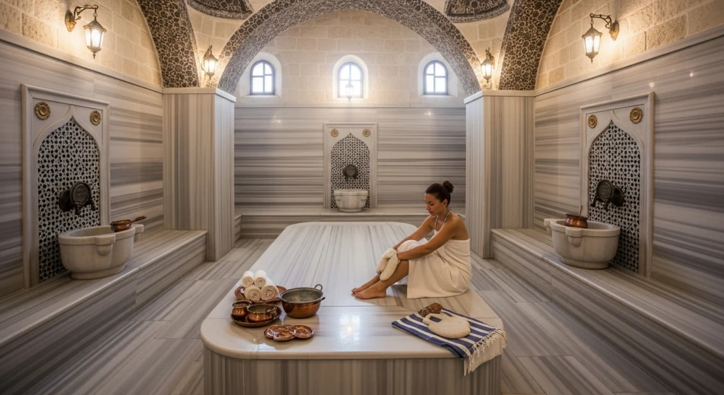 Doświadczenie tureckiej łaźni w Kuşadası i sesja spa