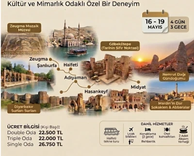 Mimarlar Odası Özel GAP Turu Paketi