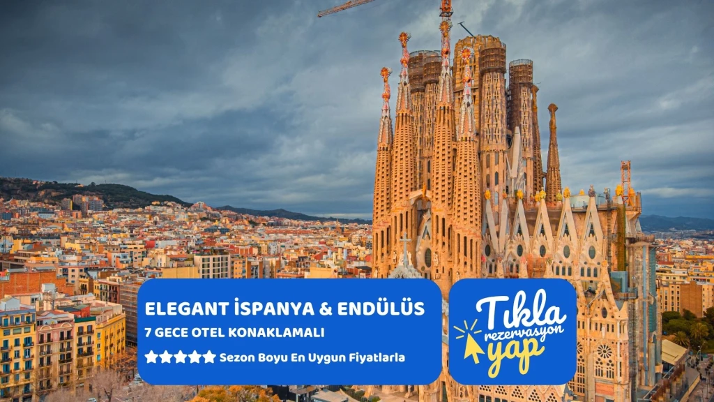 Elegant İspanya & Endülüs Turu Türk Havayolları ile 7 Gece (BCN-MAD)