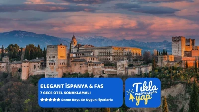 Elegant İspanya & Fas Turu Pegasus Havayolları ile 7 Gece (SVQ-CMN)