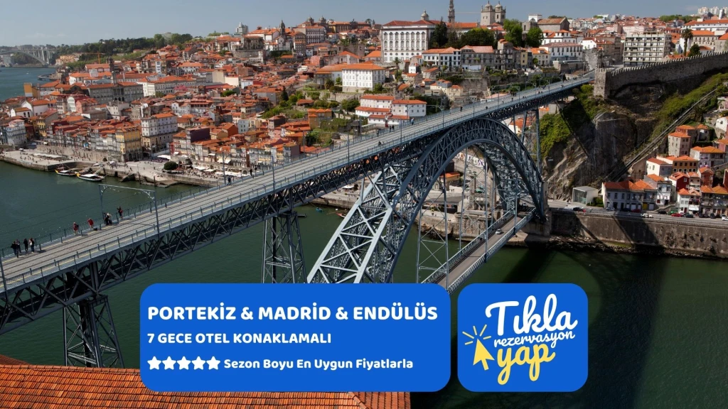 Elegant Mega Portekiz & Madrid & Endülüs Türk Havayolları ile 7 gece 8 Gün MAD-AGP