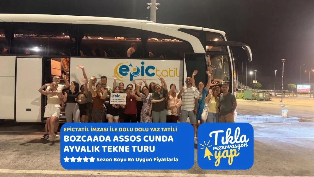Bozcaada Assos Cunda Adası ve Ayvalık Tekne Turu 1 Gece Otel Konaklamalı