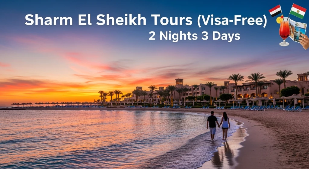 Sharm El Sheikh Tour ohne Visum 2 Nächte 3 Tage Paket