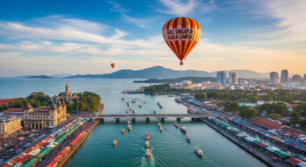 Vizesiz Bali Singapur Kuala Lumpur Turu 8 Gece 9 Gün