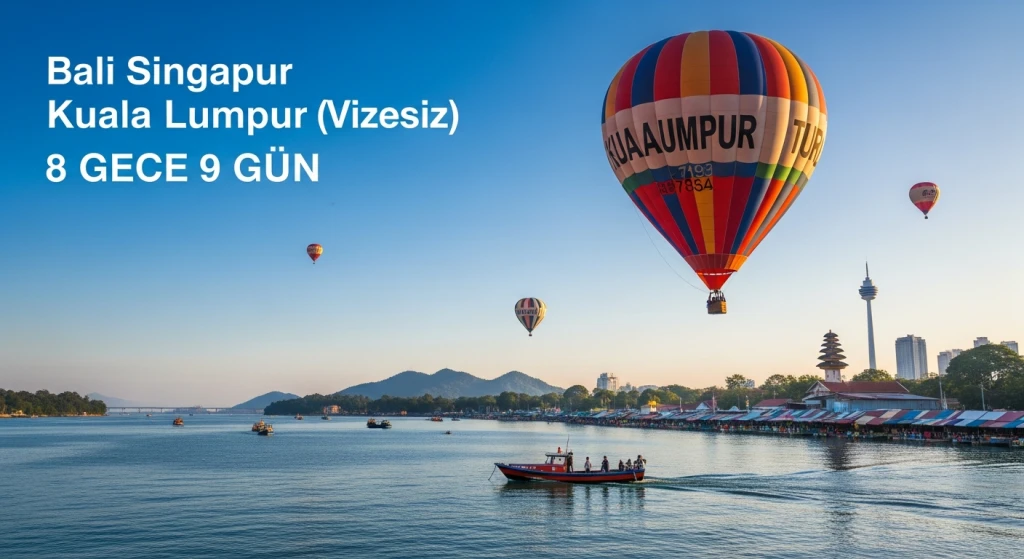 Vizesiz Bali Singapur Kuala Lumpur Turu 8 Gece 9 Gün