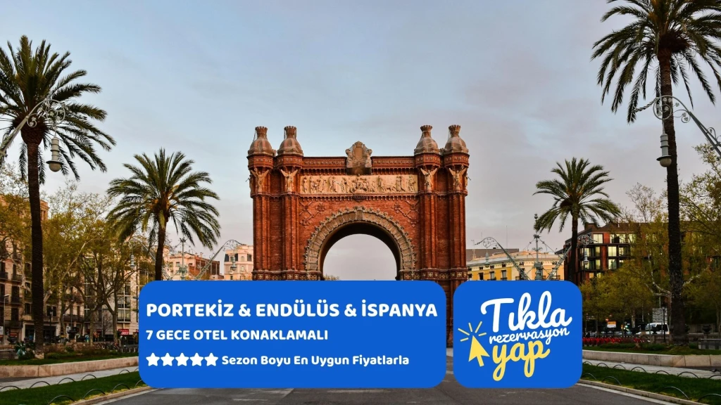 MEGA PORTEKİZ & ENDÜLÜS & İSPANYA Pegasus Havayolları ile 7 gece Sabah Madrid Gidiş – Öğlen Barcelona Dönüş || 16619||21765