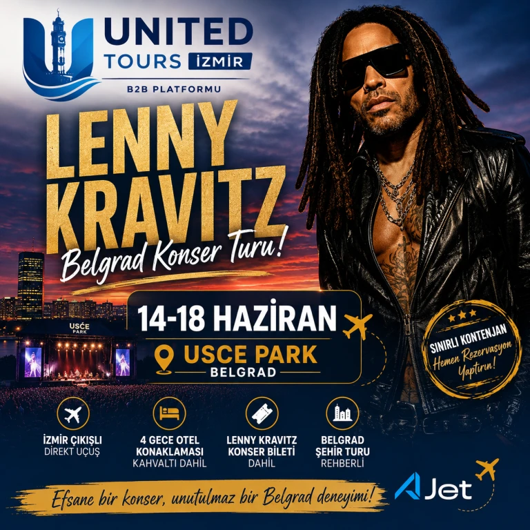 A Jet ile Belgrad Lenny Kravitz Konser Turu