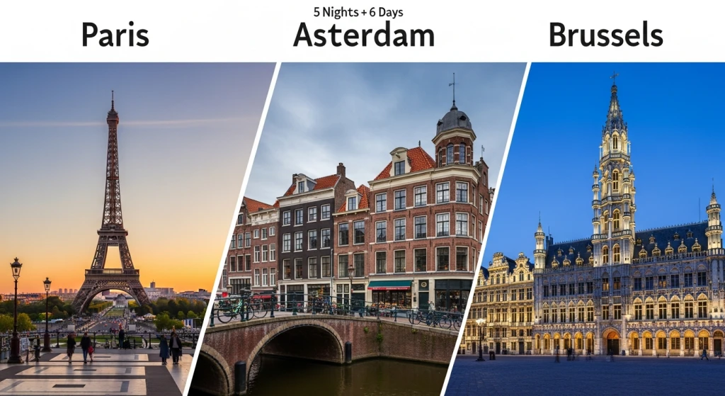 Paris Amsterdam Brüksel Turu 5 Gece 6 Gün