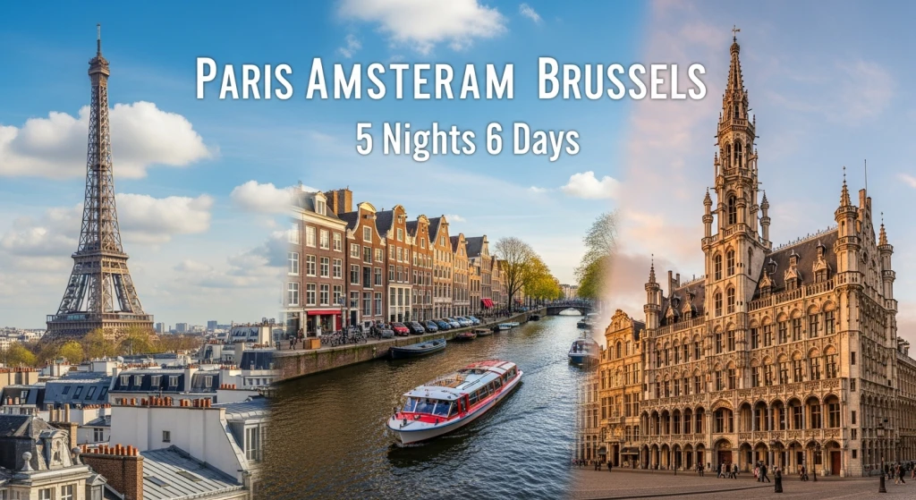 Paris Amsterdam Brüksel Turu 5 Gece 6 Gün