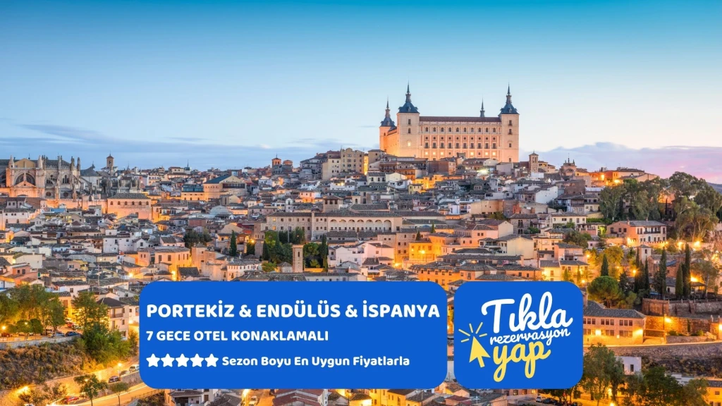 MEGA PORTEKİZ & ENDÜLÜS & İSPANYA TÜRK HAVA YOLLARI İLE 7 GECE Sabah Madrid Gidiş – Öğlen Barcelona Dönüş || 16951||22354
