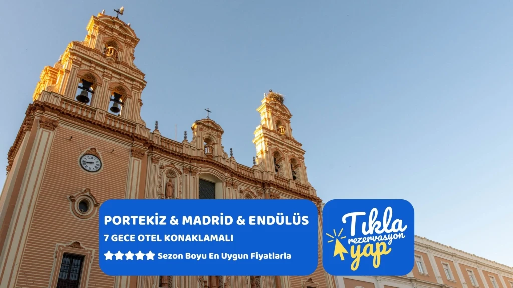Elegant Mega Portekiz & Madrid & Endülüs Turu Pegasus Havayolları ile 7 Gece MAD-SVQ