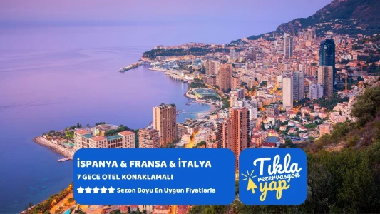 İSPANYA & FRANSA & İTALYA TURU PEGASUS HAVAYOLLARI İLE 7 GECE 2026 YAZ / BGY BCN