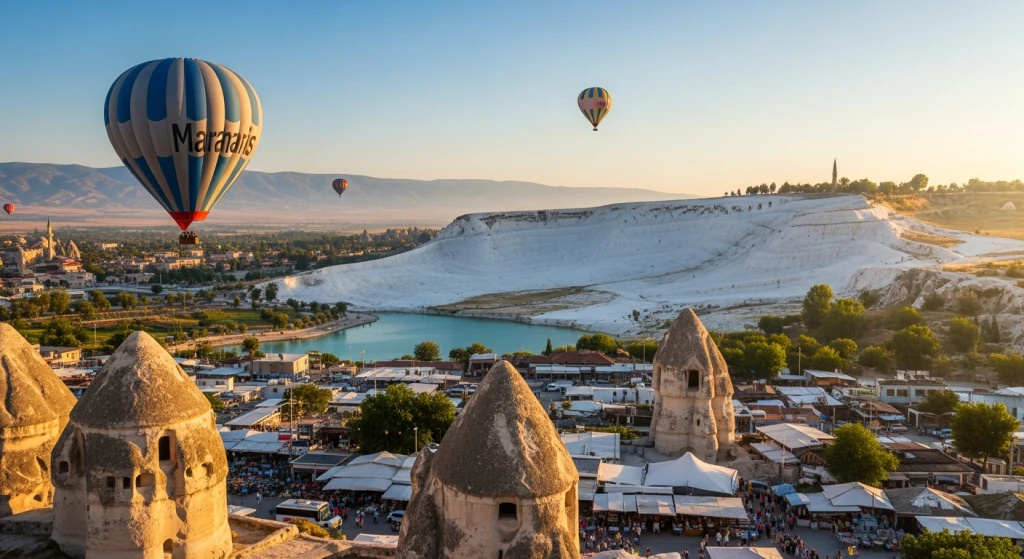 Marmaris: Pamukkale and Hierapolis Day Trip with Balloon