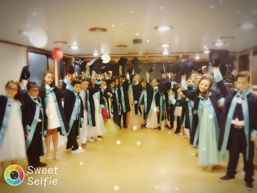 Graduation Ball on the Boat in the Bosphorus