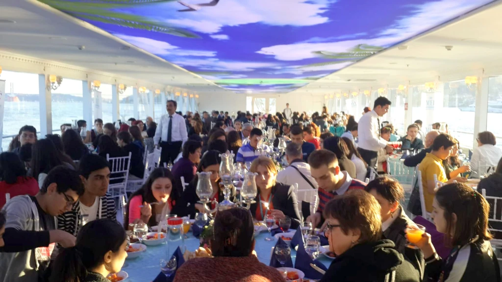 Graduation Ball on the Boat in the Bosphorus